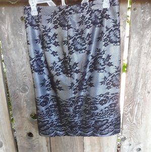 Host pick! Lace printed The Limited skirt